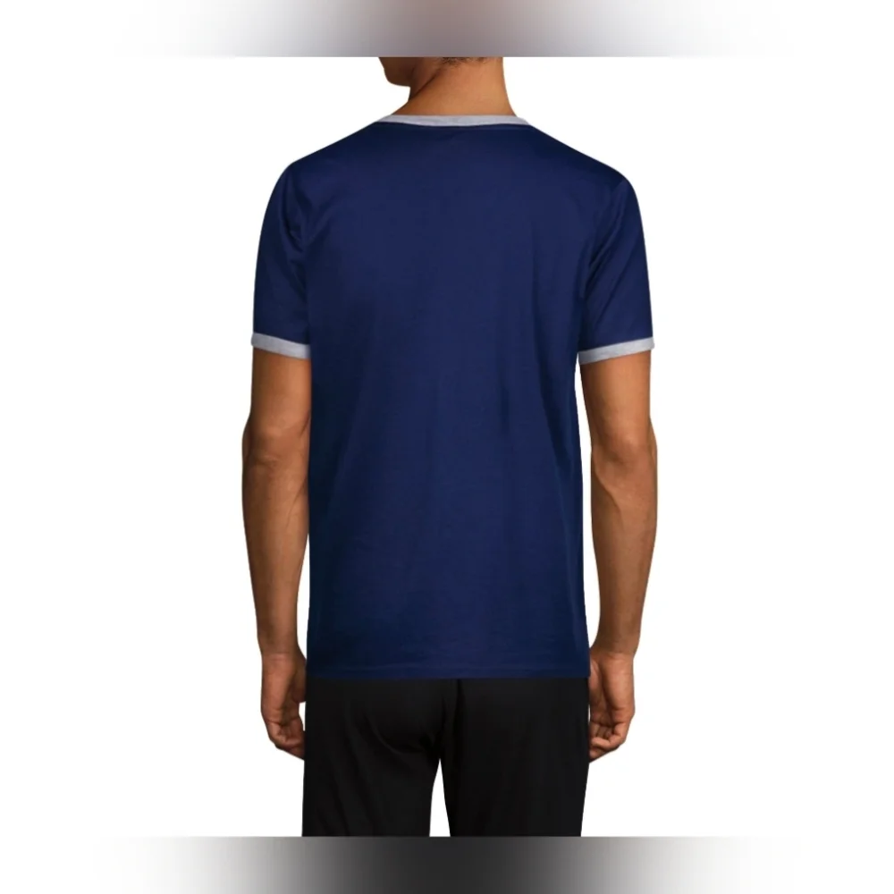 Champion Blue Short Sleeve Tee with Crew Neck and Sporty‎ Style Sleep Shirt. XL. - Picture 2 of 6